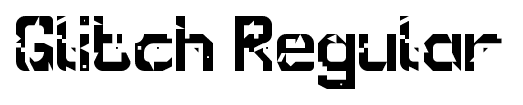 Glitch Regular font